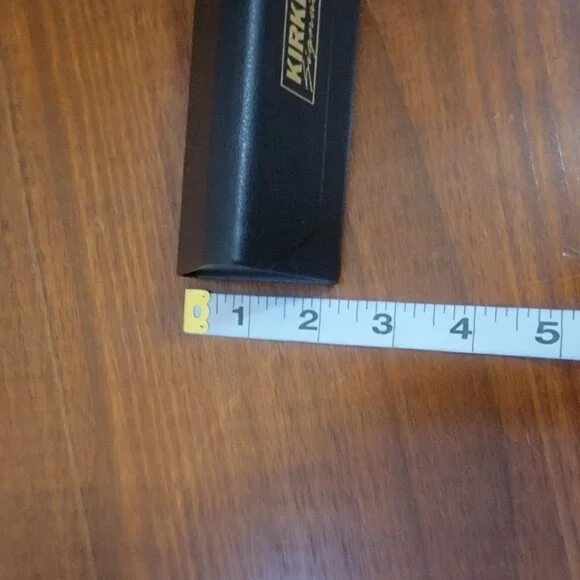 Kirkland Signature Eyeglasses Case Semi Hard Shell Collapsible Leather Triangle - Picture 7 of 8